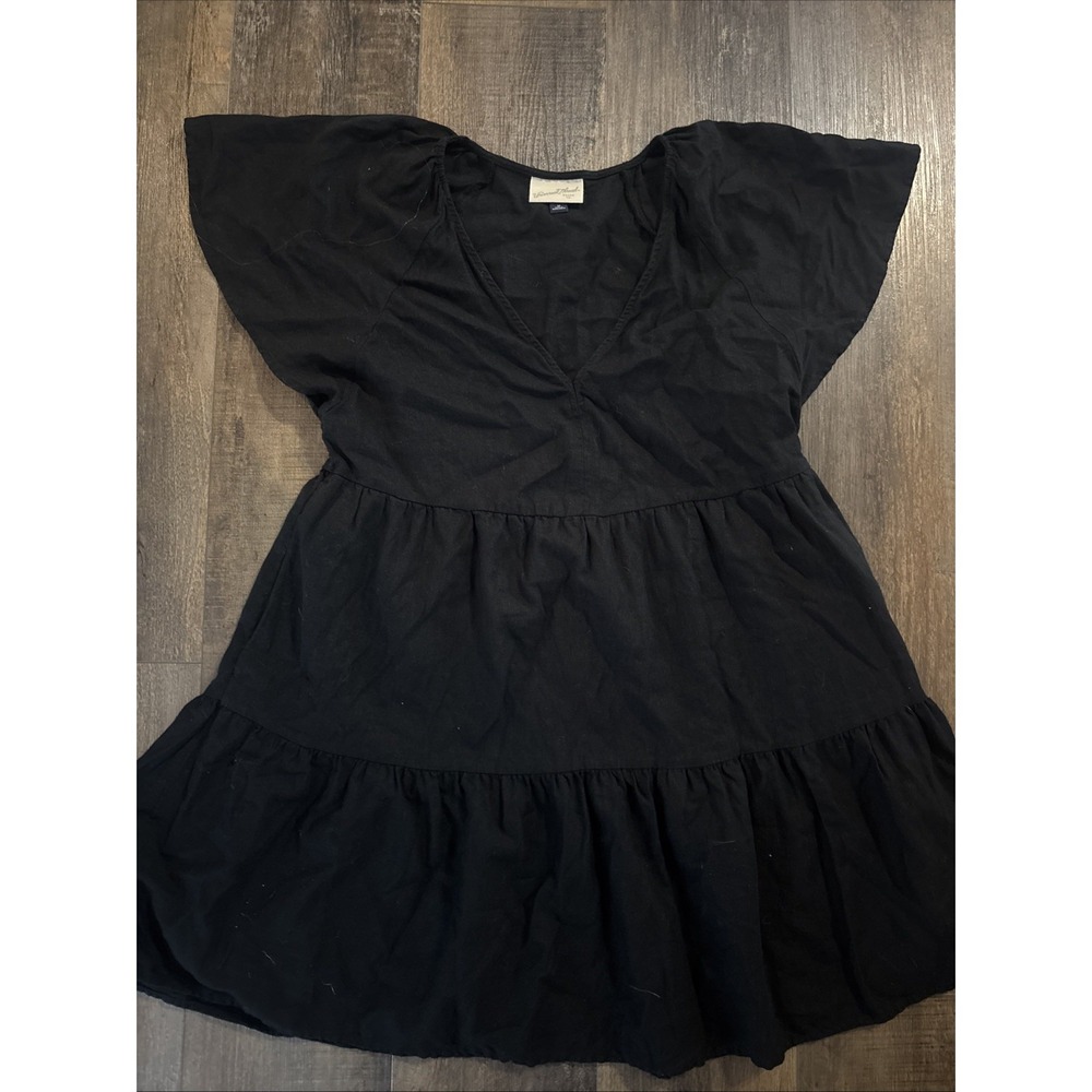 Universal Threads Black Tiered Ruffle Dress Medium‎ Target Casual Summer